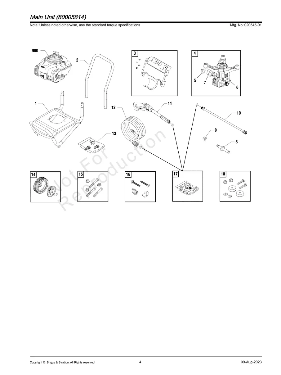 BRIGGS AND STRATTON, 020545-01, IPL.4